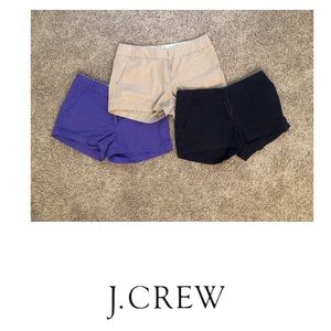 J. Crew 4” Chino Short (Set of 3)